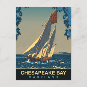 Carte Postale Baie de Chesapeake, Maryland, Voyage