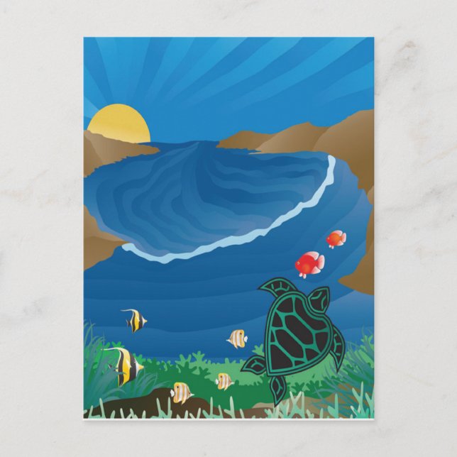 Carte Postale Baie de Hanauma Hawaii (Devant)