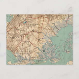 Carte Postale Baie de Jamaïque et Brooklyn