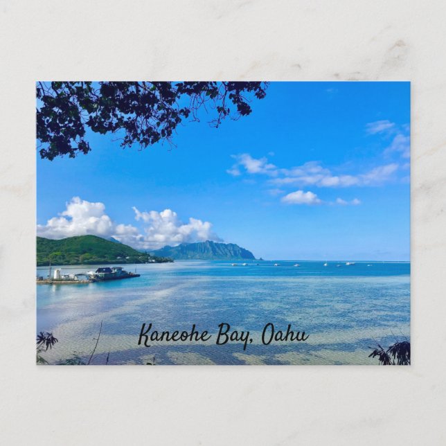 Carte Postale Baie de Kaneohe, Oahu (Devant)