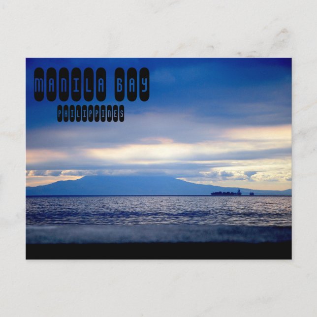 Carte Postale Baie de Manille aux Philippines (Devant)