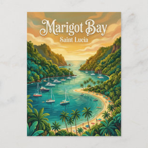 Carte Postale Baie de Marigot Sainte-Lucie