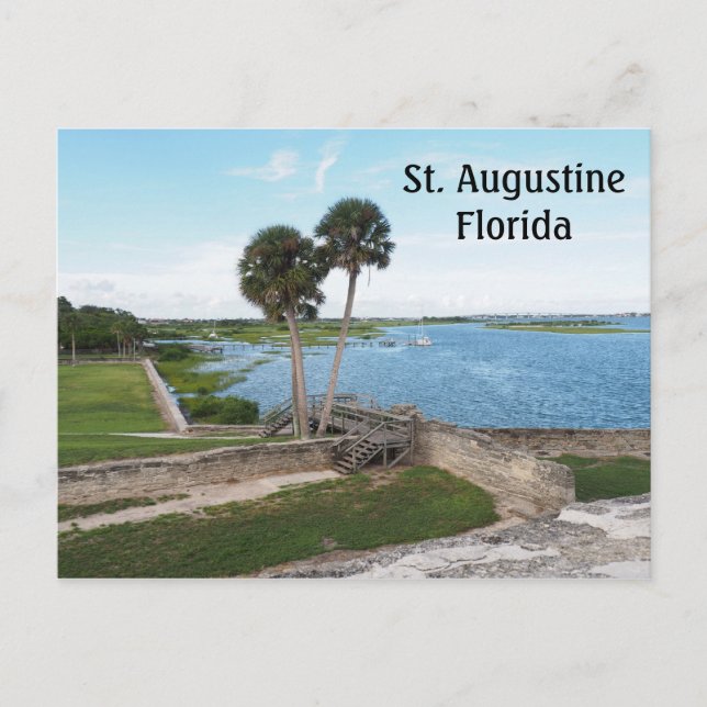 Carte Postale Baie de Matanzas à St Augustine en Floride (Devant)