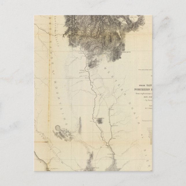 Carte Postale Baie de San Francisco à N frontière de la Californ (Devant)