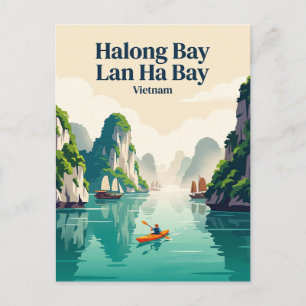 Carte Postale Baie de Vaka Halong Baie de Lan Ha Vietnam
