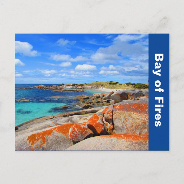 Carte Postale Baie des incendies, Tasmanie, Australie (Devant)