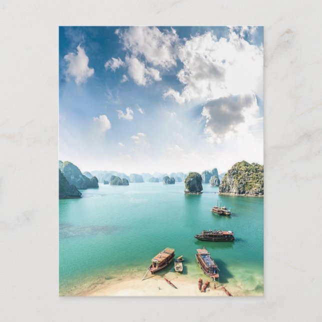 Carte Postale Baie d'Ha Long Vietnam (Devant)