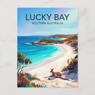 Carte Postale Baie Lucky Australie