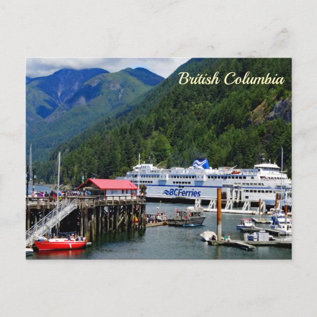 Carte Postale Baie pittoresque de Horseshoe en Colombie-Britanni (Devant)