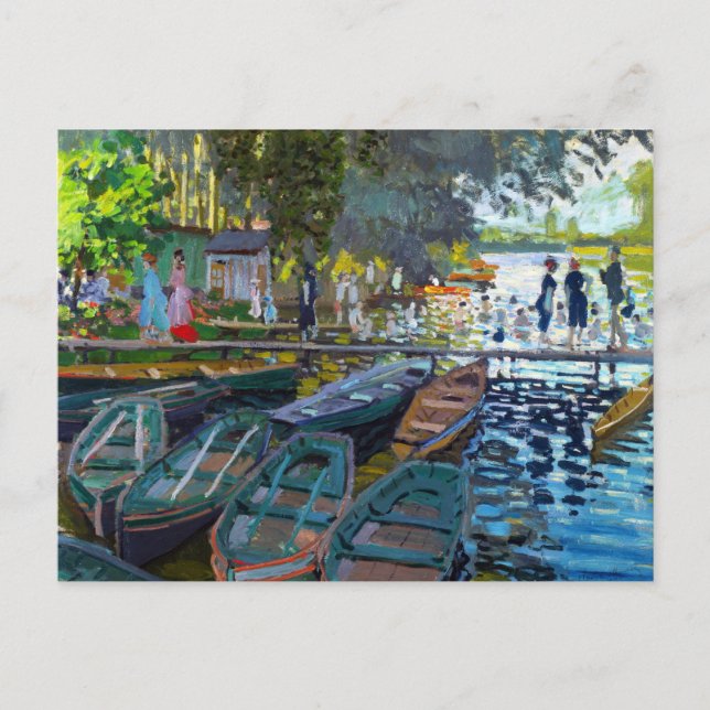 Carte Postale Baignoires à La Grenouillere Claude Monet (Devant)