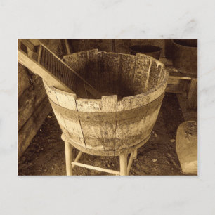 Carte Postale Bain à laver