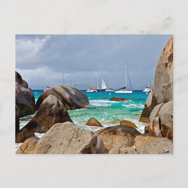 Carte Postale Bains, Virgin Gorda, Îles Vierges britanniques (Devant)