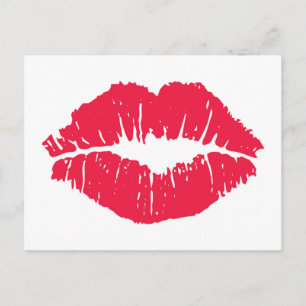 Carte Postale Baiser à lèvres
