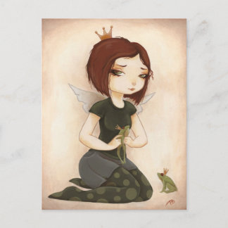 Carte Postale Baiser de conte de fées de PRINCESSE FROG