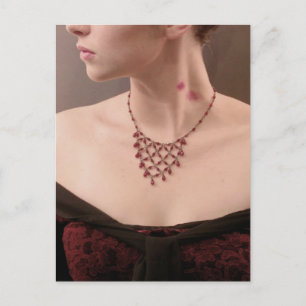 Carte Postale "Baiser de Vampire" - marques de morsure sur le co