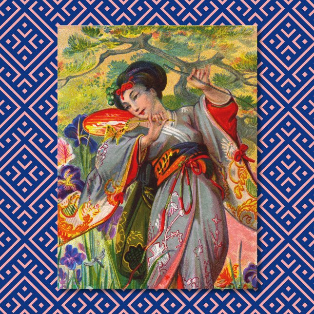 Carte postale Baiser Papillon (Créateur téléchargé)