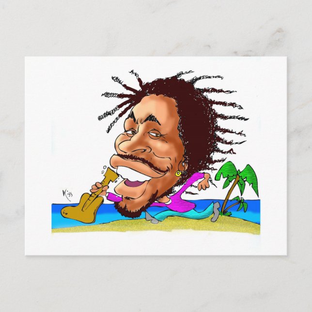 Carte Postale Baisers de Jamaïque BOB (Devant)