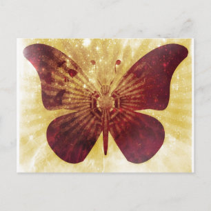 Carte postale Baisers papillon