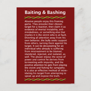 Carte postale Baiting & Bashing