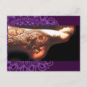 Carte Postale Bajidoo Henna Tattoo Work NO2