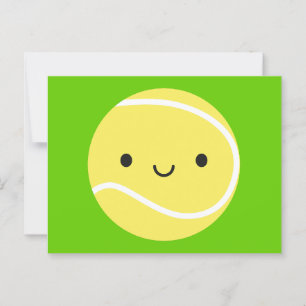 Carte Postale Bal de tennis de Kawaii