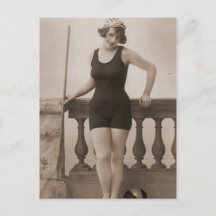 Carte Postale Balade vintage Beauté Flapper Portraits de filles