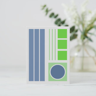 Carte Postale Balance géométrique 2 Conception abstraite