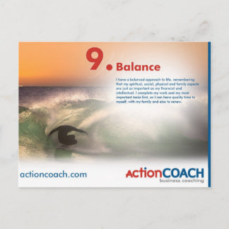 Carte Postale Balance Post Card - 14 Points of Culture