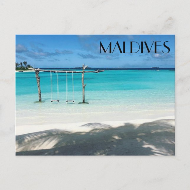 Carte Postale balançoire de maldives (Devant)