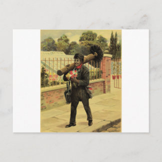 Carte Postale Balayage de la cheminée