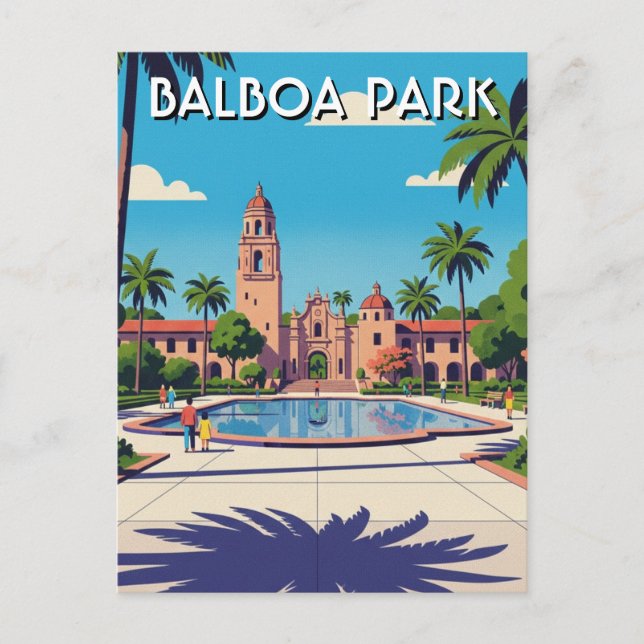 Carte Postale Balboa Park San Diego CA Travel (Devant)