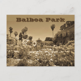 Carte Postale Balboa Park Sepia Tone