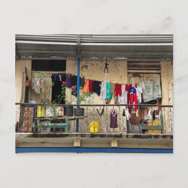 Carte Postale Balcon, Casco Viejo (Vieux Quartier), Panama (Devant)