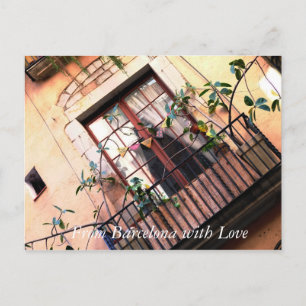 Carte Postale Balcon de Barcelone