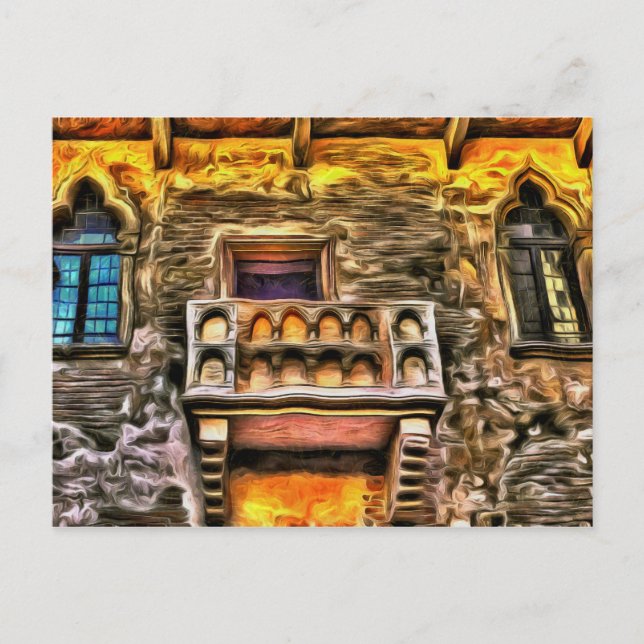 Carte Postale Balcon de Juliet Vérone Van Gogh (Devant)