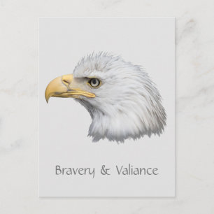 Carte Postale Bald Eagle Bravoure & Validité personnalisable