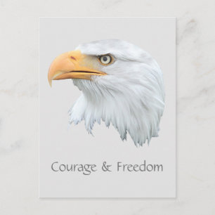 Carte Postale Bald Eagle Courage & Liberté personnalisable