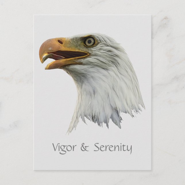 Carte Postale Bald Eagle Vigor & Serenity personnalisable (Devant)