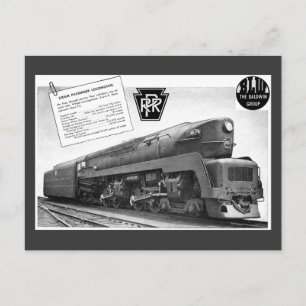 Carte Postale Baldwin-Pennsylvania Railroad T-1 Steam Locomotive