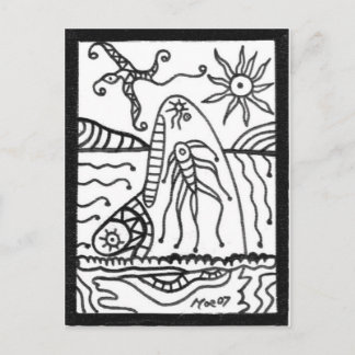 Carte Postale baleine