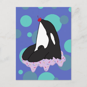 Carte Postale Baleine tueuse Orca personnalisable