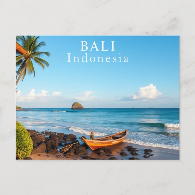 Carte Postale Bali, Indonésie Photographie de voyage tropical (Devant)