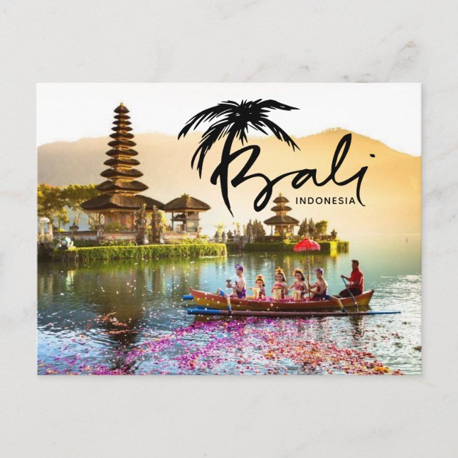 Carte postale Bali Indonésie Travel Holiday (Devant)