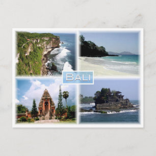 Carte Postale Bali - Pura Luhur Uluwatu - Padangbai secret Beach