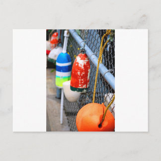 Carte Postale Balises sur la barrière
