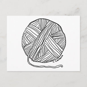 Carte Postale Ball o'Yarn