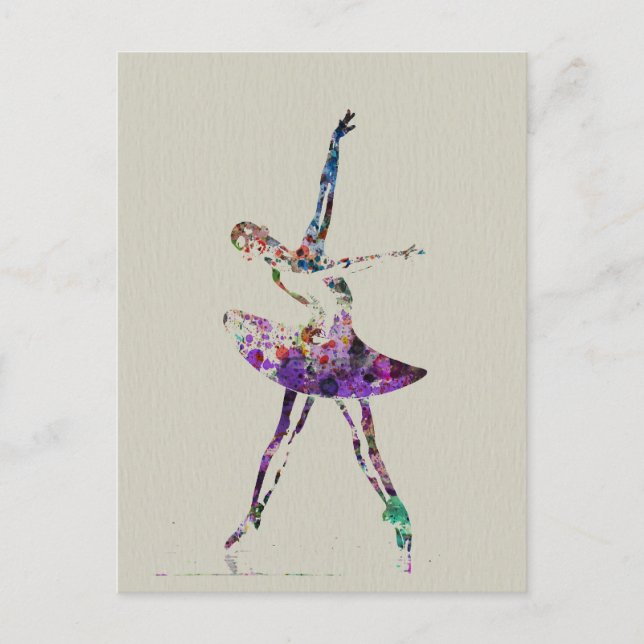 Carte Postale Ballerina (Devant)