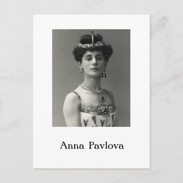 Carte postale Ballerina Anna Pavlova (Devant)