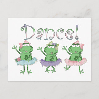 Carte Postale Ballerina Dance Frogs