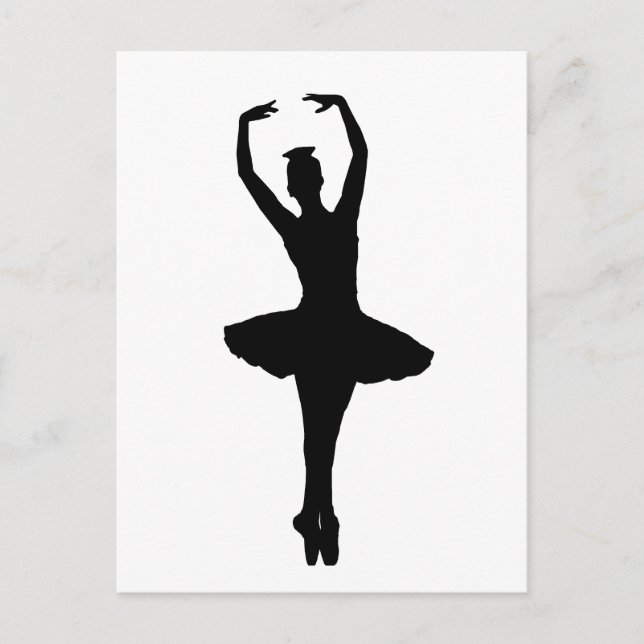 Carte Postale BALLERINA PIROUETTE EN POINTE (Danseur de ballet S (Devant)